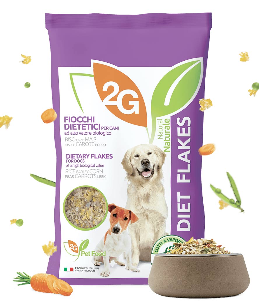 DIET FLAKES alimento complementare per cani dietetico-depurativo e ideale come integrazione di fibre - foto 3