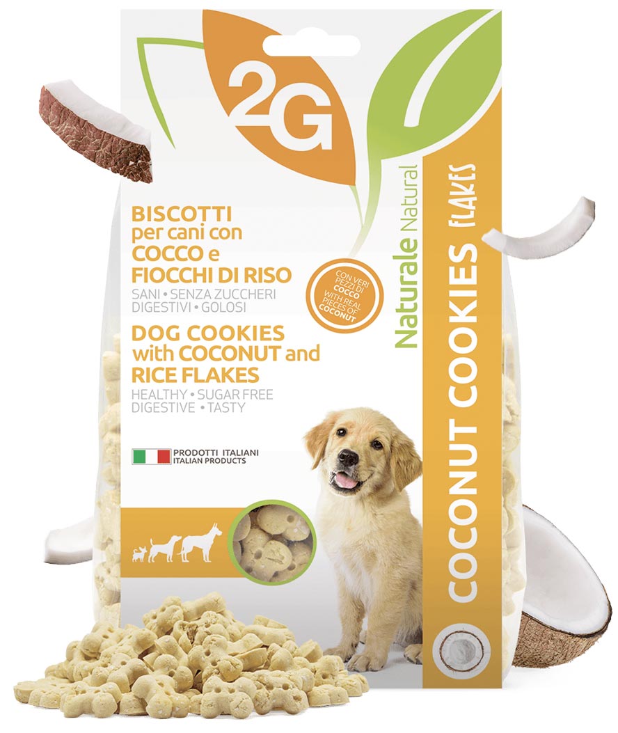 Coconut Cookies biscotti per cani con cocco e fiocchi di riso 350g