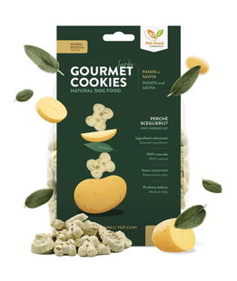 Gourmet Cookies Herbs biscotti artigianali per cani con patata e salvia - formato 350g