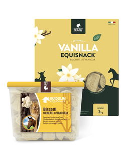 Equi Snack biscotti per cavalli alla vaniglia e cereali  con  confezione richiudibile