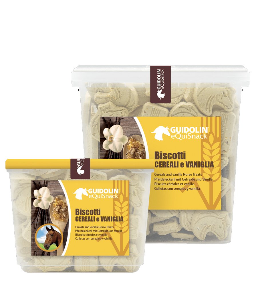 Equi Snack biscotti per cavalli alla vaniglia e cereali  con  confezione richiudibile