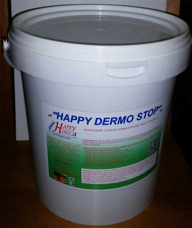 Happy Dermo Stop in presenza dermatite estiva recidivante per cavalli 3,5 kg