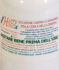 HAPPY PRURITO NO GRAZIE... soluzione strofinio e prurito della coda e criniera del cavallo 100 ml - foto 3