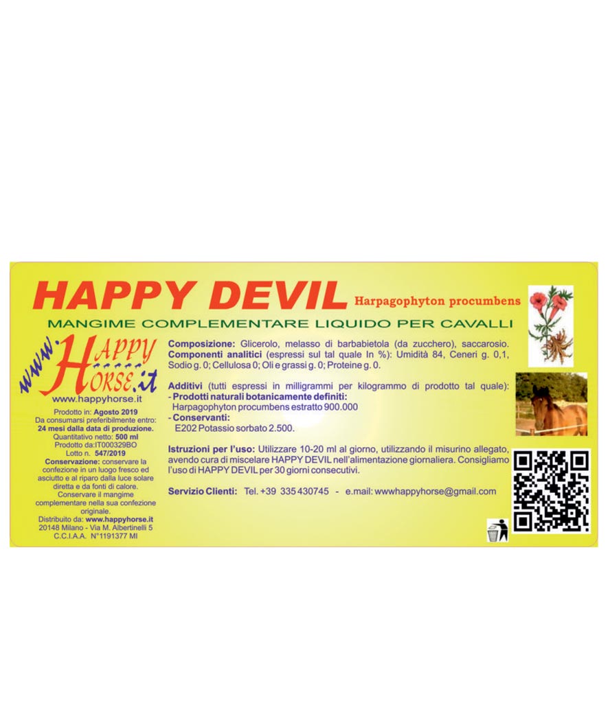 Happy Devil estratto secco artiglio del diavolo per cavalli 500 g 