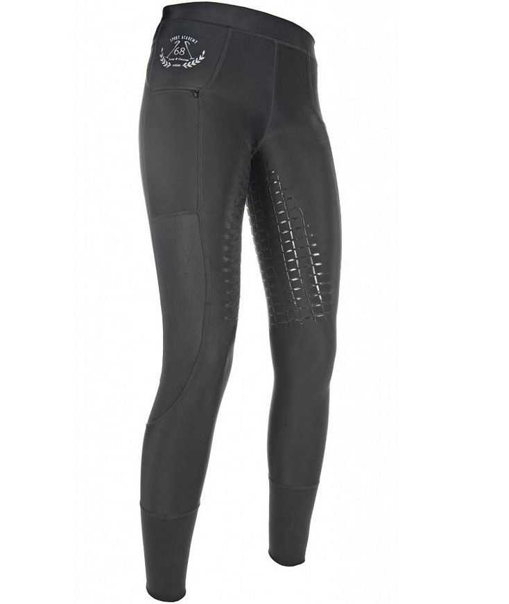 Leggings da equitazione donna con grip totale in silicone