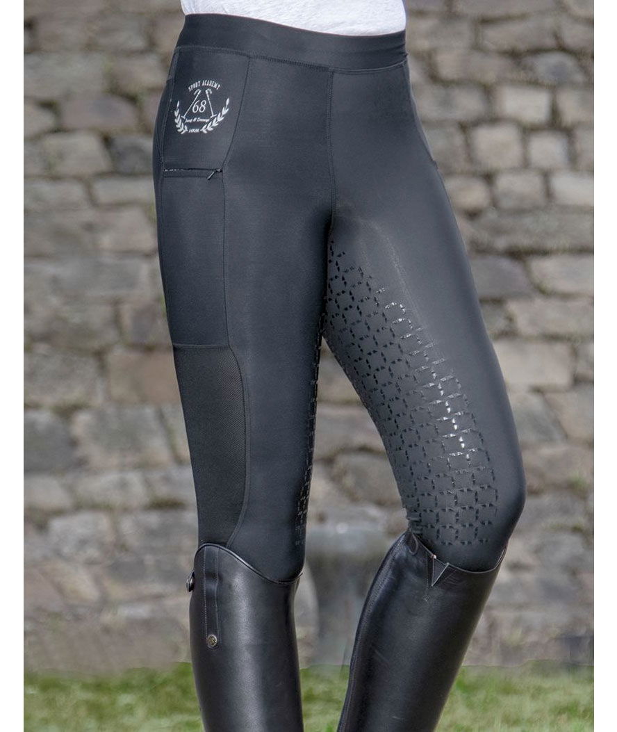 Leggings da equitazione donna con grip totale in silicone - foto 6