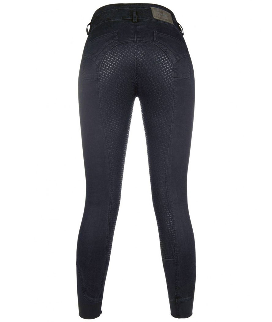 Pantaloni da equitazione donna con interno in silicone modello Velluto Jeans - foto 1