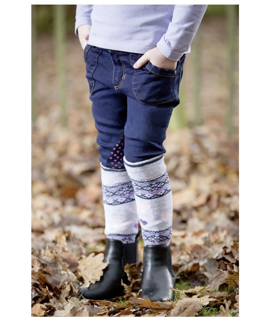 Jeans bambina con rinforzo al ginocchio BELLAMONTE HORSES - foto 4