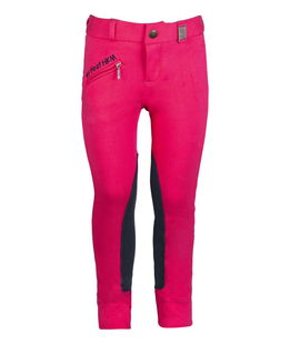 Pantaloni bambina per equitazione My first HKM con grip sulle ginocchia