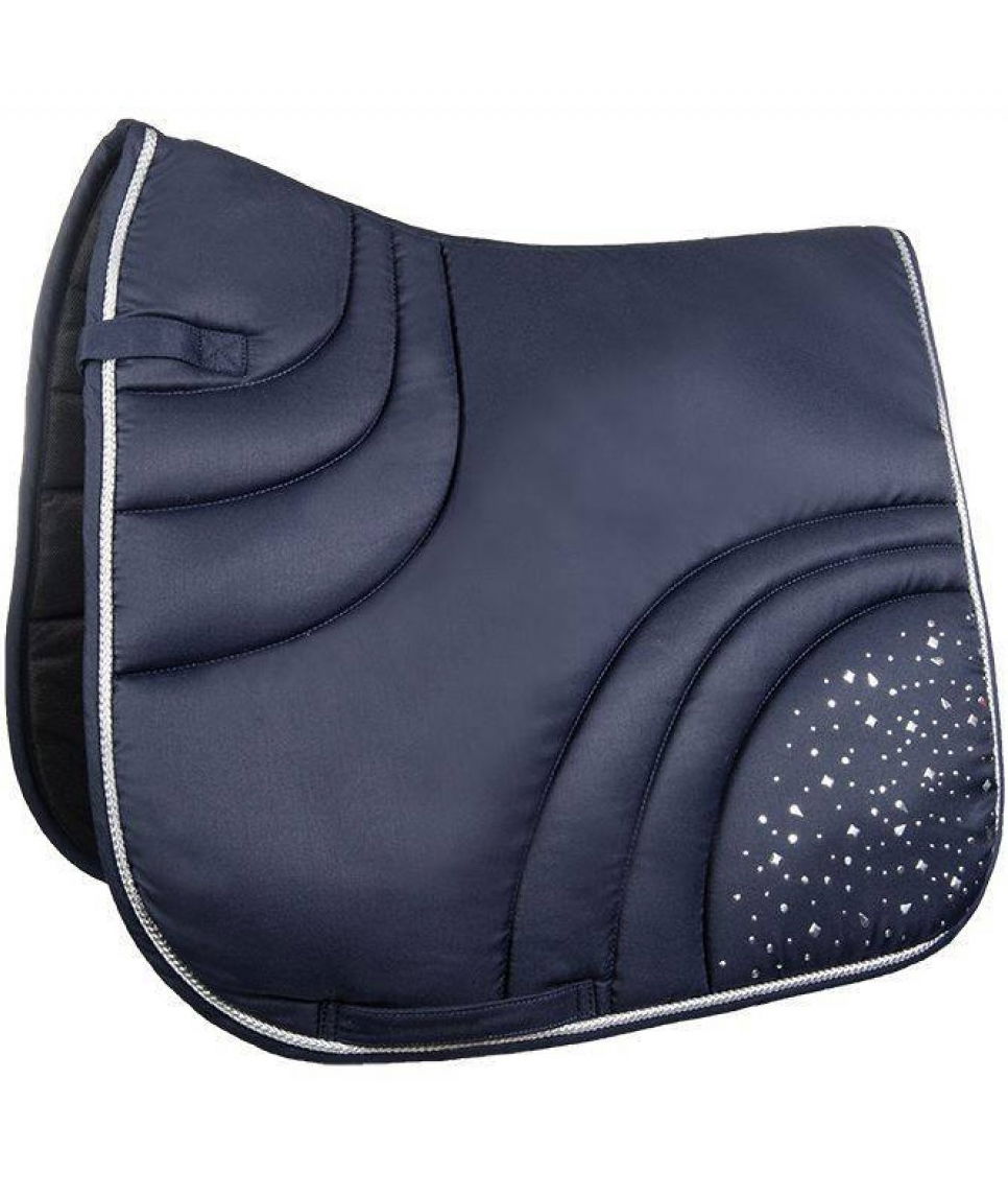 PROMOZIONE Sottosella inglese antiurto da equitazione SPARKLE AZZURRO RETTANGOLARE