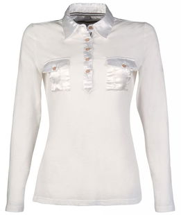 Camicia da equitazione donna maniche lunghe modello Glorenza