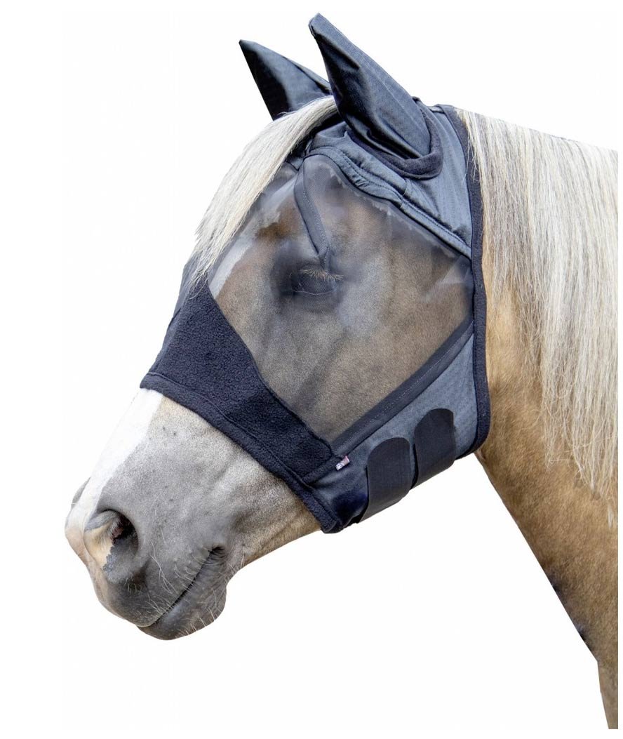 PROMOZIONE Maschera antimosche da equitazione High Professional TAGLIA L BLU - foto 3