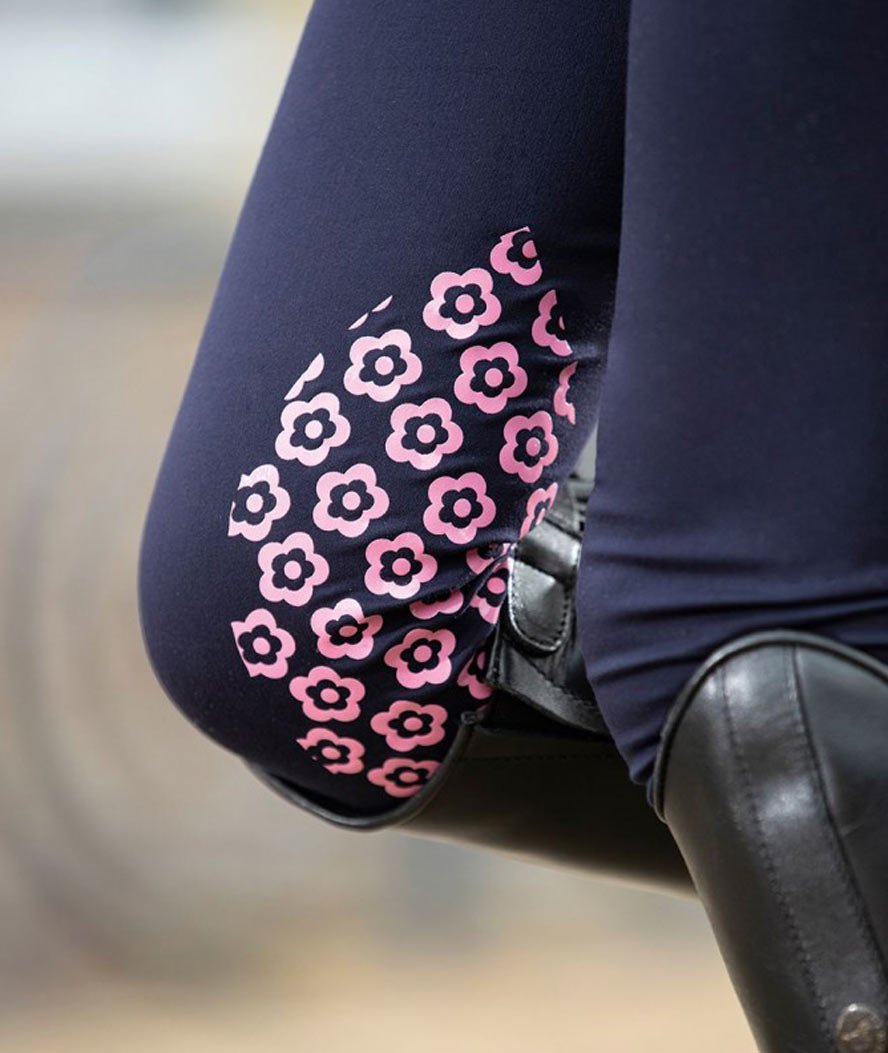 Pantaloni leggins per bambina con grip al ginocchio modello Gelato - foto 2