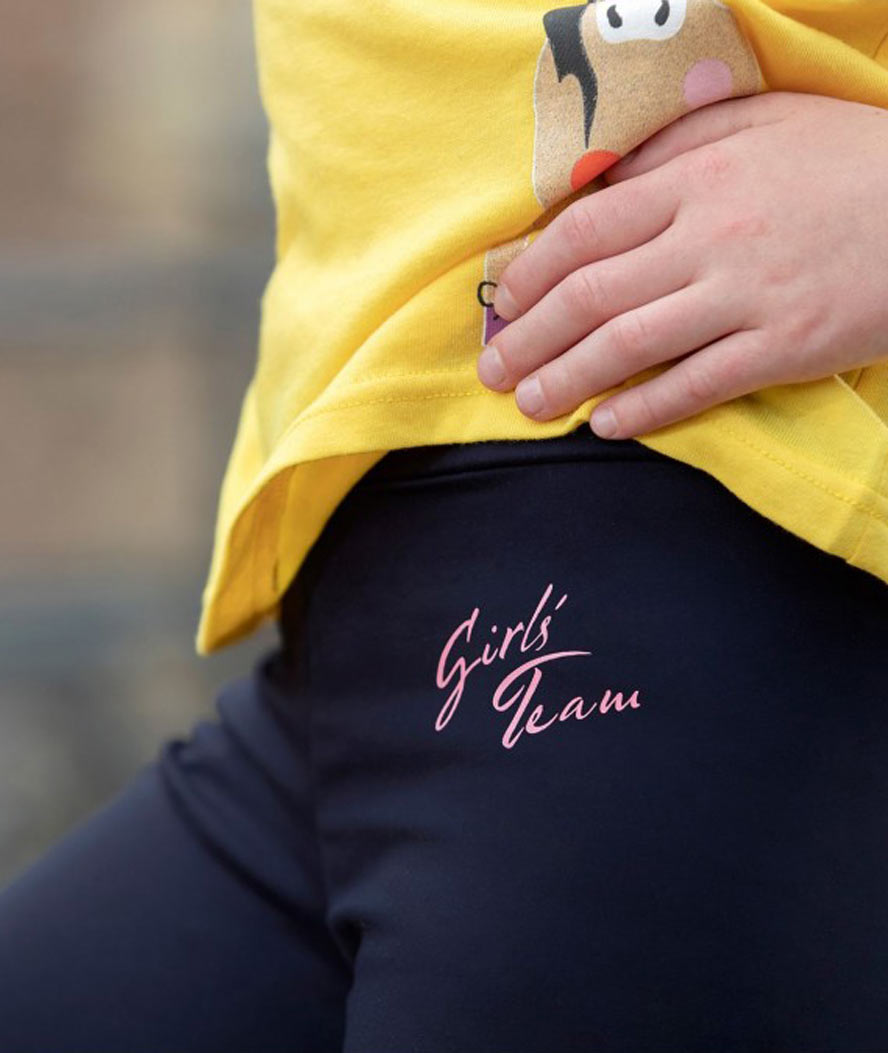 Pantaloni leggins per bambina con grip al ginocchio modello Gelato - foto 3