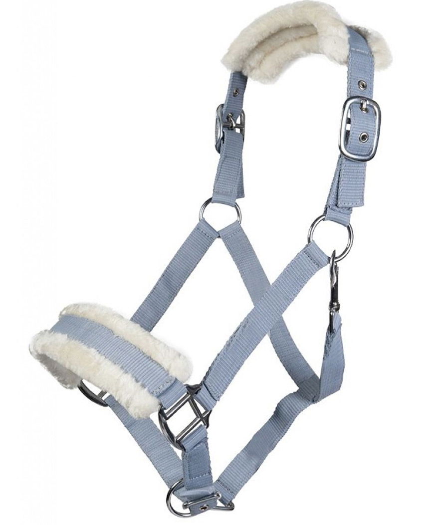 Cavezza da equitazione con imbottitura in peluche e raccordi argentati modello Bischofshofen - foto 27