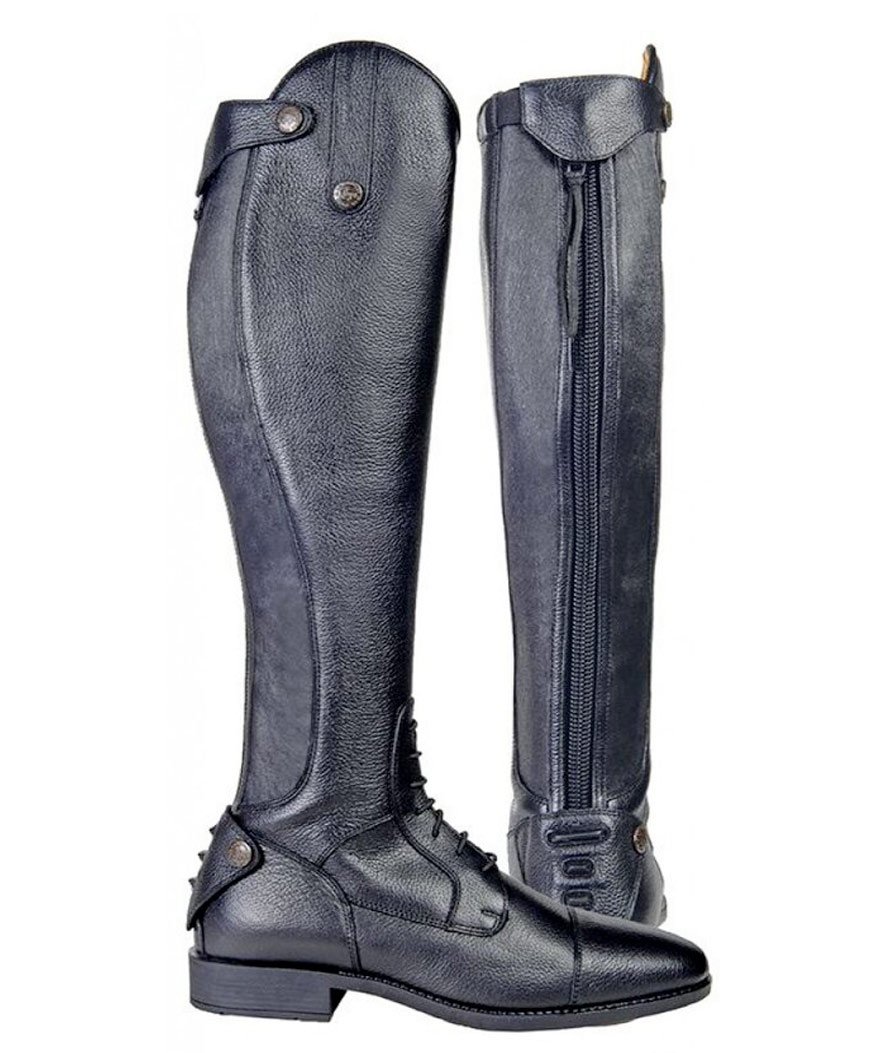 Stivali in pelle bovina per equitazione per donna con inserto elastico modello Latinium Style versione Standard