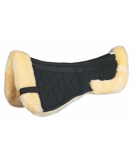 Cuscinetto correttivo per cavalli in agnello e memory foam con inserti in feltro