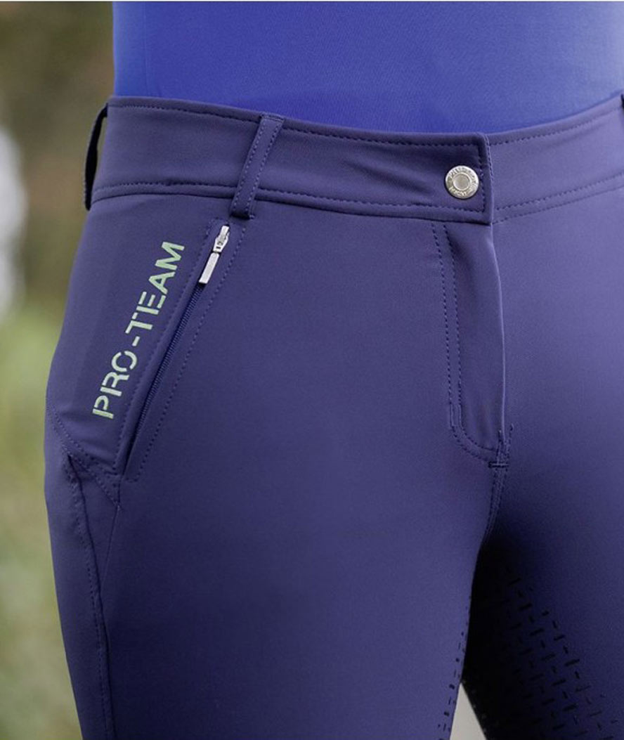 Pantaloni da equitazione donna con grip e tasca a zip modello Future FLO - foto 2