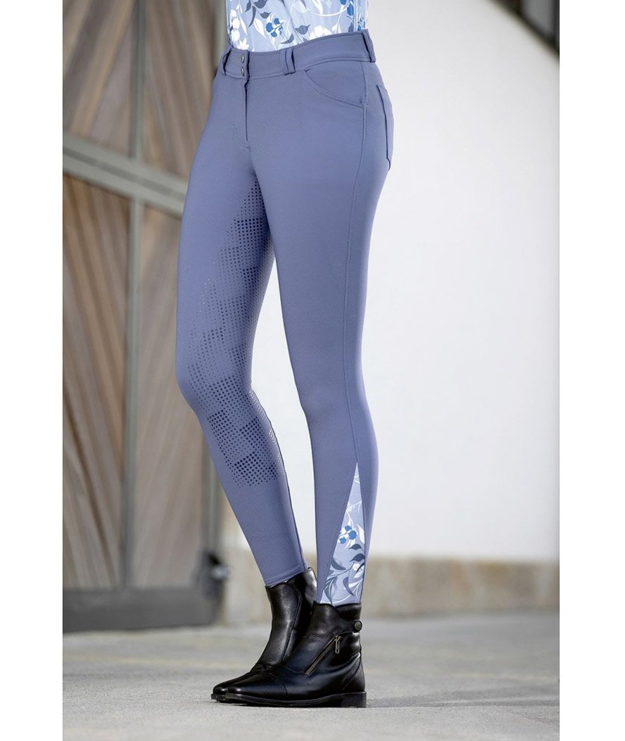 Pantaloni da equitazione a vita alta per donna con silicone totale modello Sole Mio TIA - foto 12