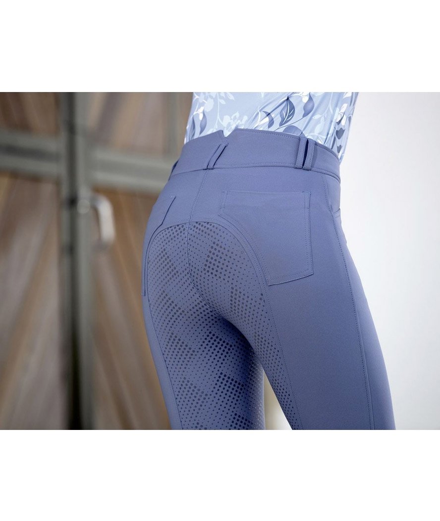 Pantaloni da equitazione a vita alta per donna con silicone totale modello Sole Mio TIA - foto 13