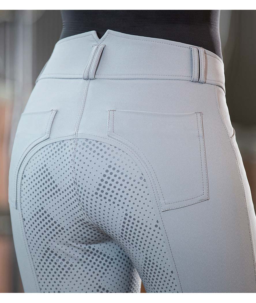Pantaloni da equitazione a vita alta per donna con silicone totale modello Sole Mio TIA - foto 9