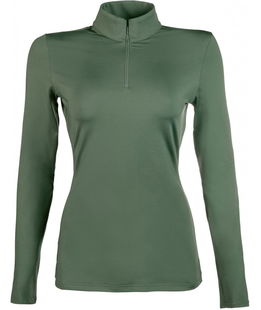 Maglietta termica da equitazione Basic a collo alto per donna