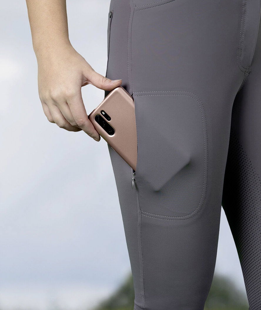 Pantalone da equitazione donna con grip totale modello Della sera - foto 6