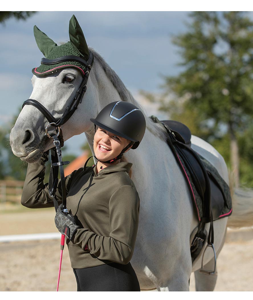 Felpa corta da equitazione per donna modello Survival - foto 5