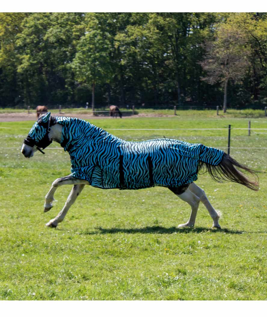 Coperta antimosche con collo non staccabile modello Zebra Aqua - foto 1