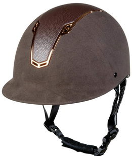 Casco da equitazione in similpelle modello Wien per adulto
