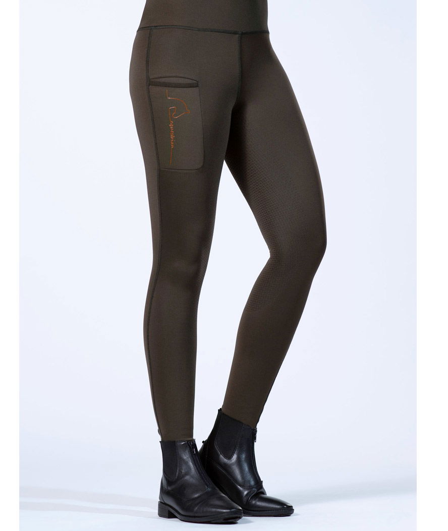 Leggins equitazione donna con silicone totale modello Equestrian - foto 1