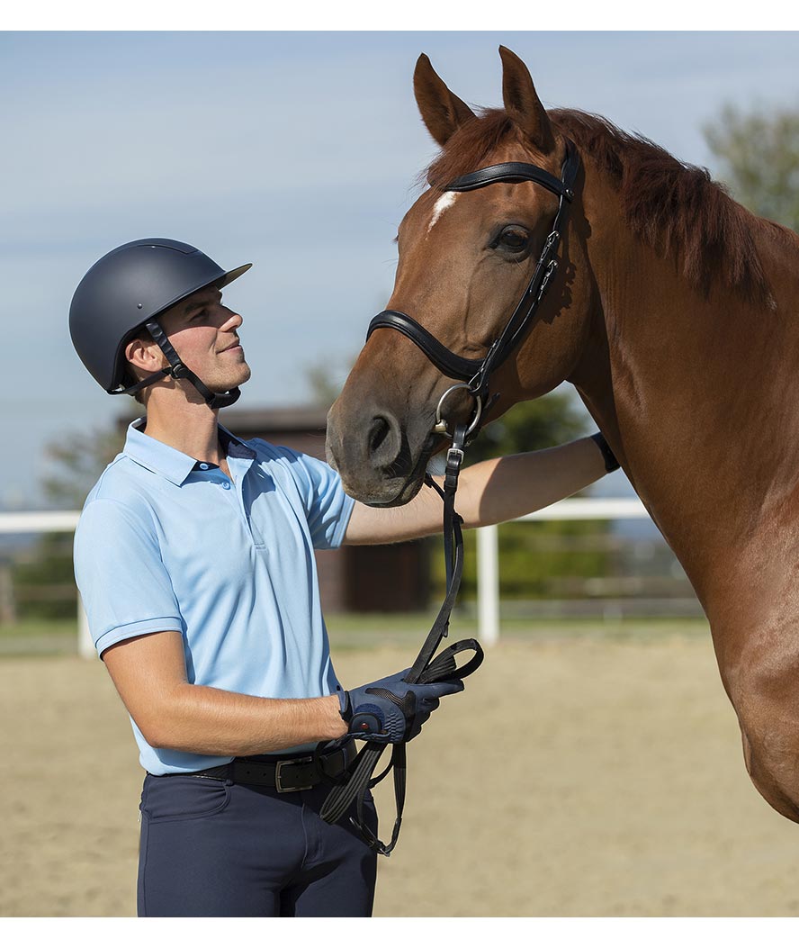 Polo uomo da equitazione a manica corta con bottoni modello Classico - foto 6