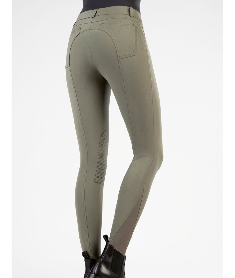 Pantaloni da equitazione donna con silicone al ginocchio modello Sunshine - foto 13