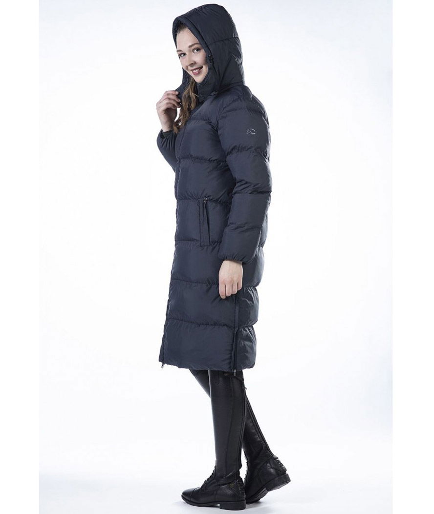 Cappotto extra lungo per donna con cappuccio staccabile modello Preston - foto 4