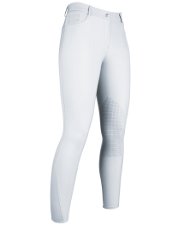 Pantaloni da equitazione donna con rinforzo in silicone sul ginocchio modello Sunshine Competition