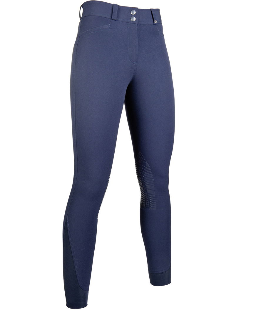 Pantaloni da equitazione donna con rinforzo in silicone alle ginocchia modello Hunter - foto 5