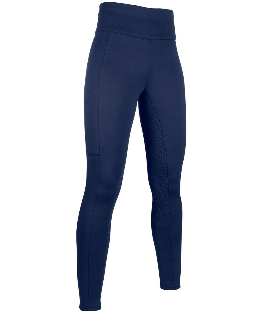 Leggins equitazione bambina in tessuto a maglia con grip totale in silicone modello Cosy - foto 2
