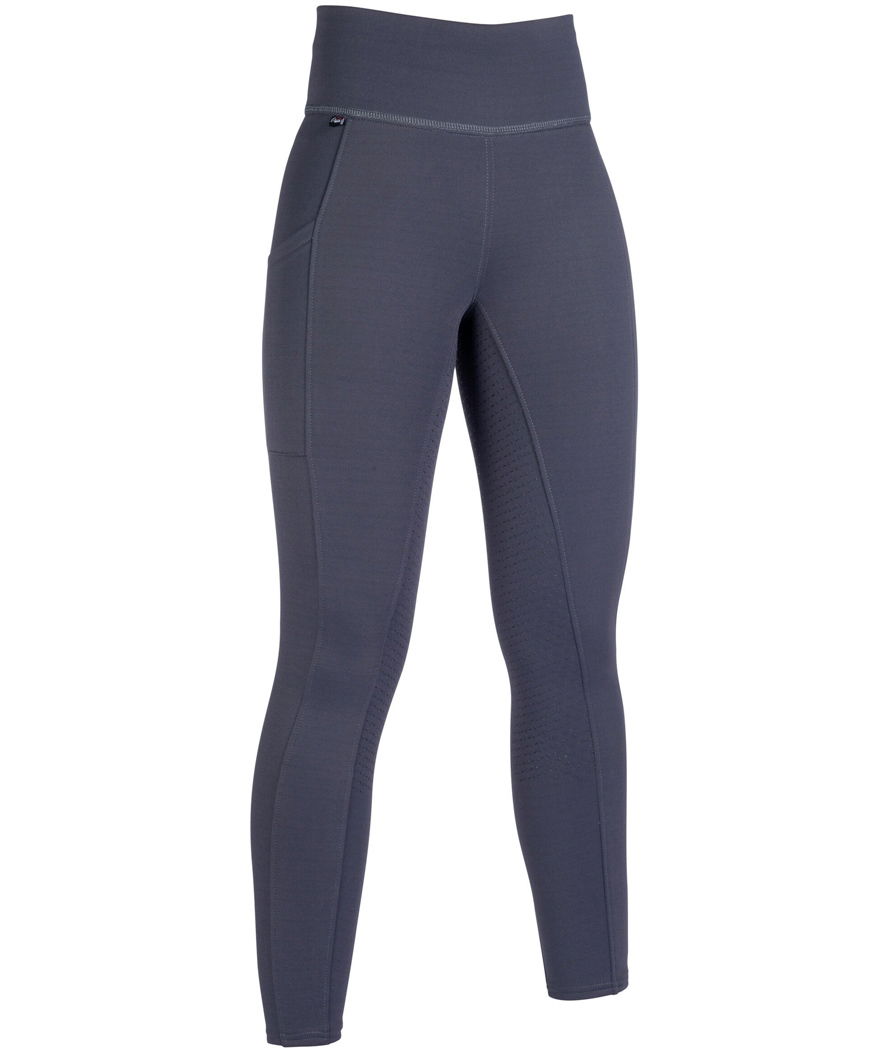 Leggins equitazione bambina in tessuto a maglia con grip totale in silicone modello Cosy - foto 4