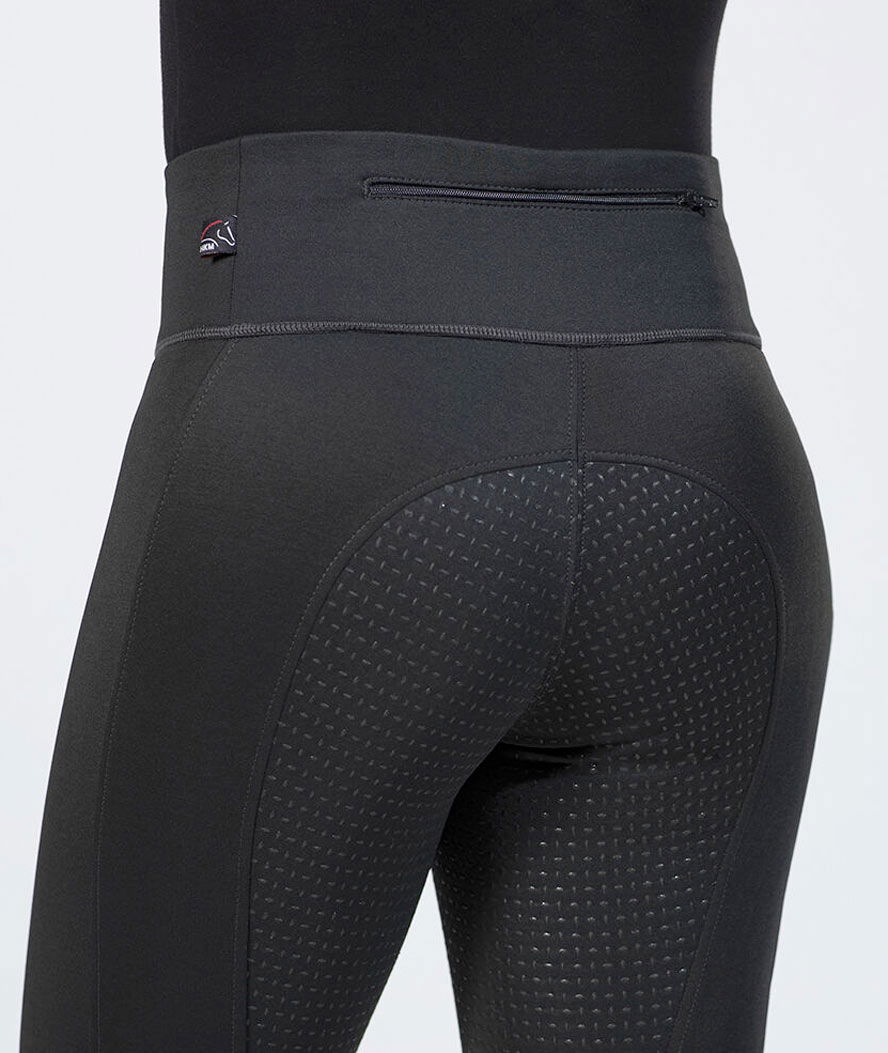 Leggins equitazione donna in tessuto a maglia con grip totale in silicone modello Cosy - foto 6