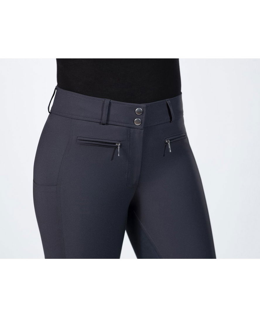 Pantaloni da equitazione donna in pelle totale modello Liv Hight Waist - foto 6