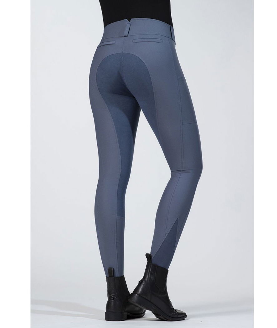 Pantaloni da equitazione donna in pelle totale modello Liv Hight Waist - foto 9