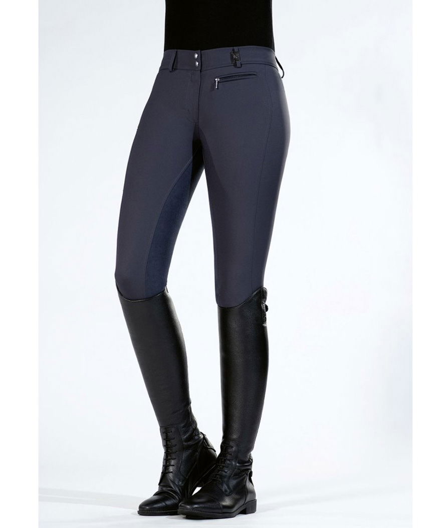 Pantaloni da equitazione donna in pelle totale modello Lea - foto 2