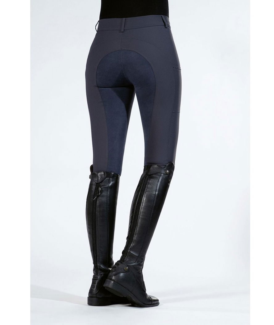 Pantaloni da equitazione donna in pelle totale modello Lea - foto 3