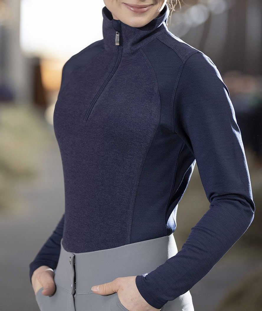 Maglietta donna da equitazione altamente termoisolante a manica lunga modello Duo - foto 12