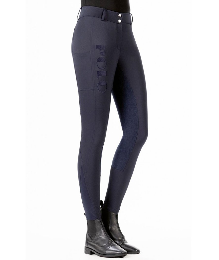 Pantalone da equitazione donna con rinforzo in similpelle modello Buenos Aires - foto 6
