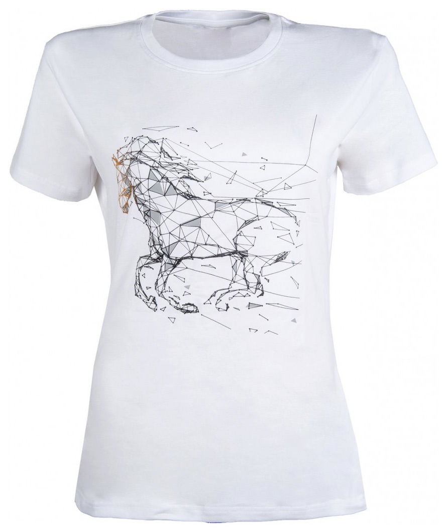 T-Shirt a manica corta da donna modello Geometrical Horse HKM