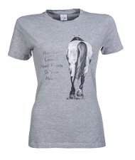 T-Shirt a manica corta da donna modello Horses Leave Hoofprints