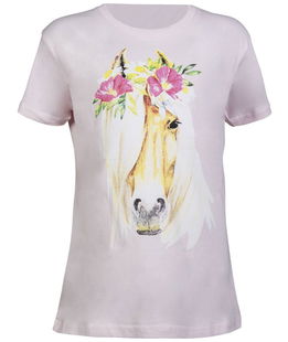 T-Shirt a manica corta da bambino modello Flower Horse HKM