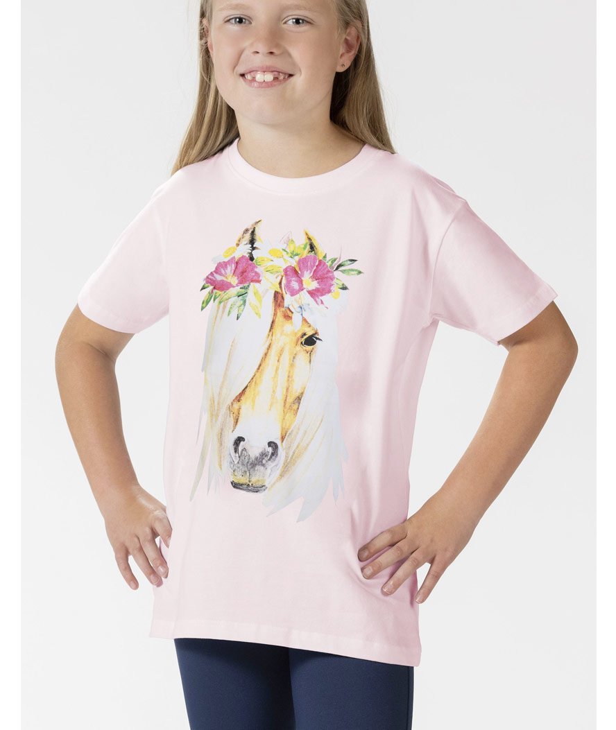 T-Shirt a manica corta da bambino modello Flower Horse HKM - foto 3