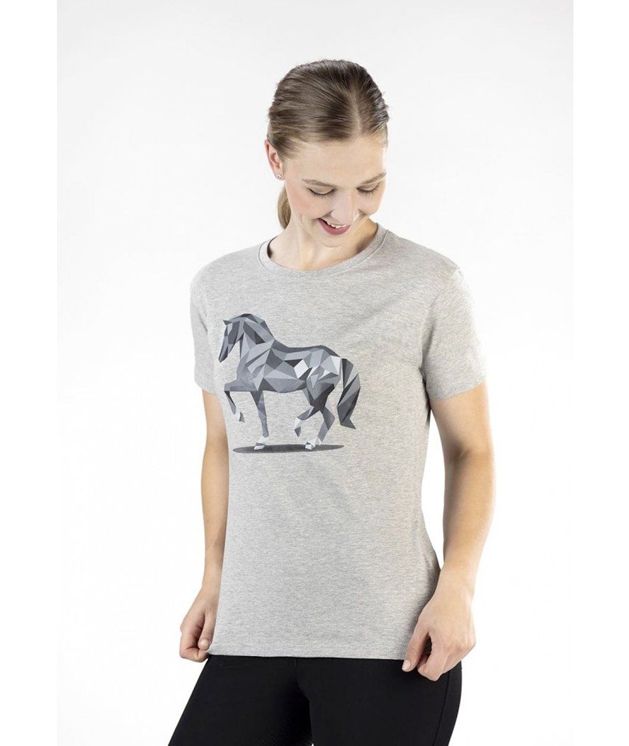 T-Shirt a manica corta da donna modello Graphical Horse HKM - foto 2